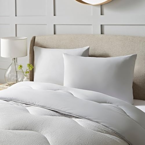 Night Lark Coverless Duvet and Pillowcase Set, Seersucker Collection – Coverless Duvet King Size 10.5 Tog with Advanced Smartfil® Fibre, Machine Washable, Hypoallergenic – Nordic Mist, King Bed Size - Image 3