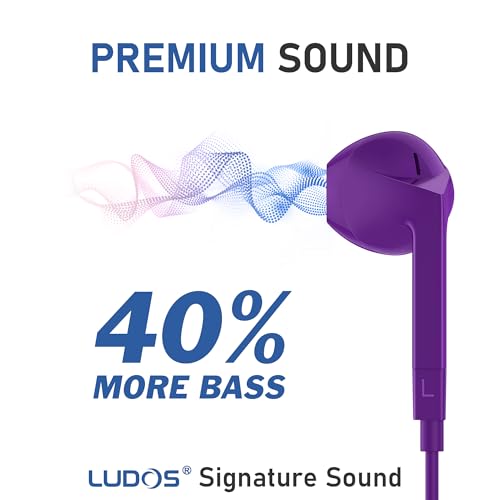 Image of LUDOS FEROX USB C Headphones for iPhone 17 16 15 Pro Max Plus Air iPad Pro, 5 Years Warranty, USB-C Earbuds for Samsung Galaxy S24 S23 Ultra S22 S21 FE S20 Z Flip 3 Fold 4 A53, USB Type C Earphones
