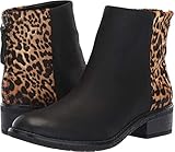 Sperry Women's Maya Belle Ankle Boot, Black/Leopard, 7 M US