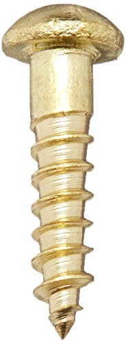 Tornillos para madera Hard-to-Find Fastener de latón, 4 x 1/2 pulgadas, pack de 60 piezas miniatura 2