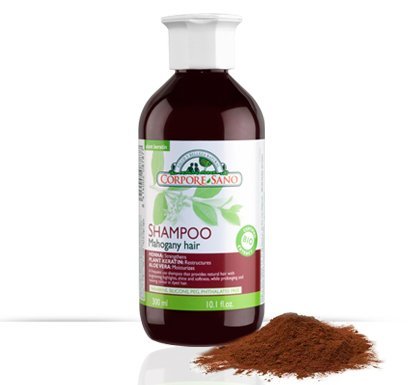Champú de henna Mahogany orgánico Corpore Sano 300ml miniatura 1