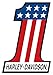 Harley-Davidson Patriotic Number One (1) Tin Metal Sign 12 x 18 Inch 2010191
