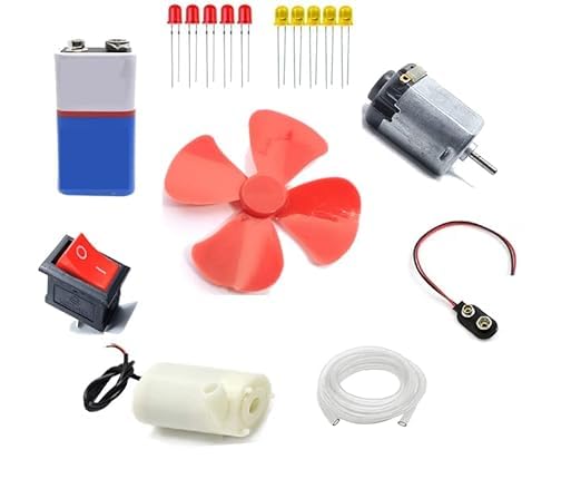 See full amazon price history chart for SP Electron Science & Fun Innovation Project Kit Include : DC Motor/Fan /9v Battery/Mini Water Pump with Half Meter Pipe/Snap Connector/Mini Rocker Switch/10 Led (5Yed & 5Yellow) for School,DIY. SP Electron Science & Fun Innovation Project Kit Include : DC Motor/Fan /9v Battery/Mini Water Pump with Half Meter Pipe/Snap Connector/Mini Rocker Switch/10 Led (5Yed & 5Yellow) for School,DIY. (B0CR1CKL74) Amazon Price History, Amazon Price Tracker