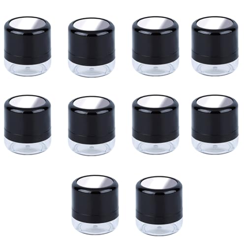 Boîtes à poudre vides avec houppette lot de 10 contenants portables pour fond de teint