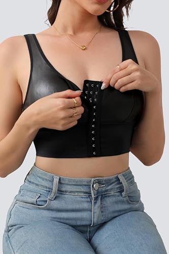 Post Surgery Compression Bra - Women's Front Closure Bra with Adjustable Straps Wirefree Sports3