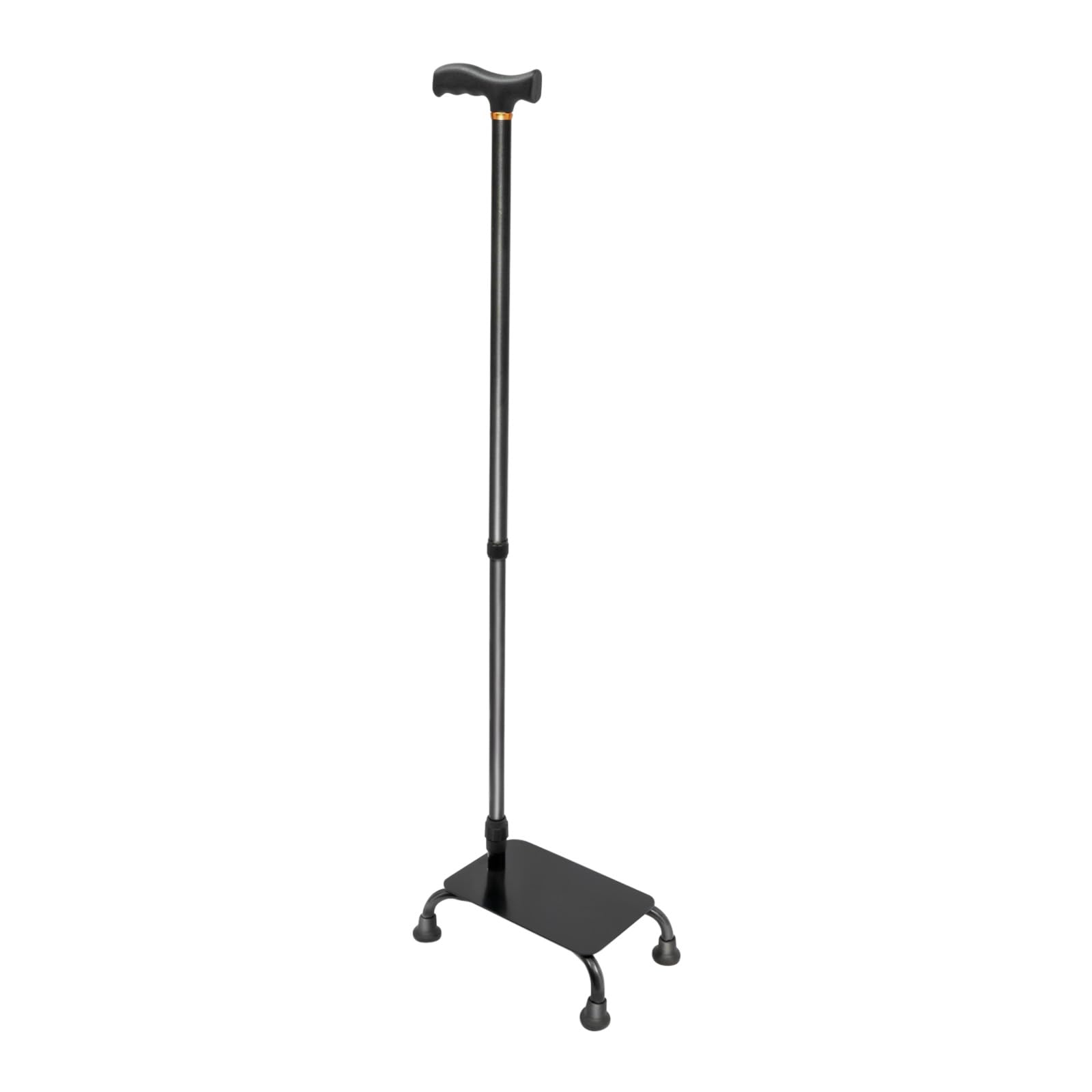 Stair Climbing Assist Cane for Elderly Stairway Aid Walking Sticks Adjustable Height 2-in-1 Walking Stick with 4 Non-Slip Base and Handle for Seniors Men and Women