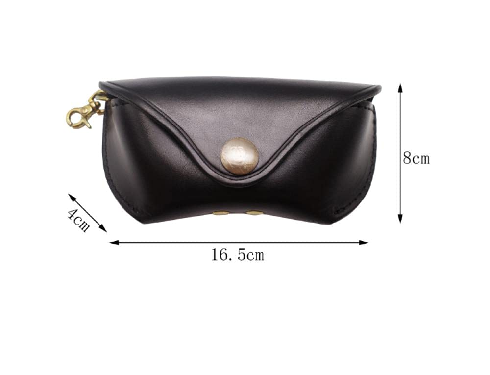 Brillenetui Sonnenbrillentasche Sonnenbrillen Etui Brillentasche Handgefertigte Kopfschicht Dicker Und Druckdurchdrucksender Myopie-Gläser Sonnenbrillen Tinte Aufbewahrungsbox Gläser Fall-Klassischer