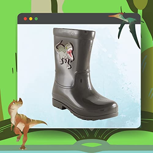 Bota Infantil Menino Galocha Kidy Jurassic World Confortável Nova Cor:Verde;Tamanho:32;Gênero:Mascul