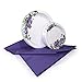 Tiger Chef Purple Peony Disposable Plate Paper Dinnerware Set for 48 Guest, Includes 48 10-inch and 7-in Paper Plates and 1 Plastic Tablecloth 54x108-in, Party Pack Tableware, Wedding, Birthdays