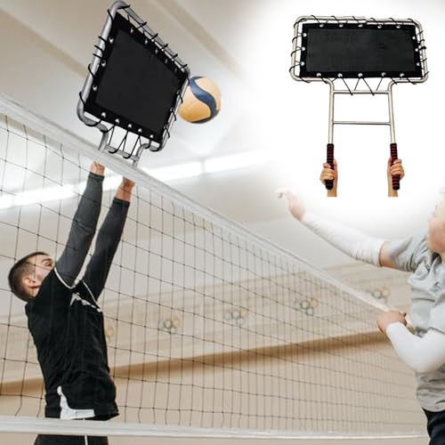 ENHEN Volleyball Training Equipment Professional Volleyball Block Trainer Machine, Portable Sports Volleyball Spike Rebounder, Stainless Steels, Gift for Beginners & Experts