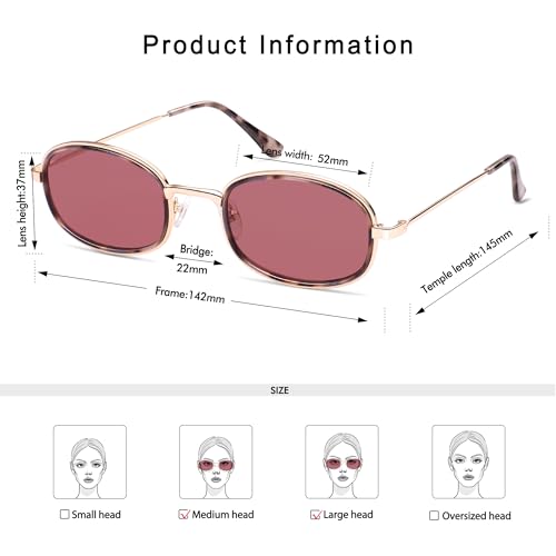 Retro Oval Sunglasses for Women Men Trendy Large Round Y2k Sunnies AP3681