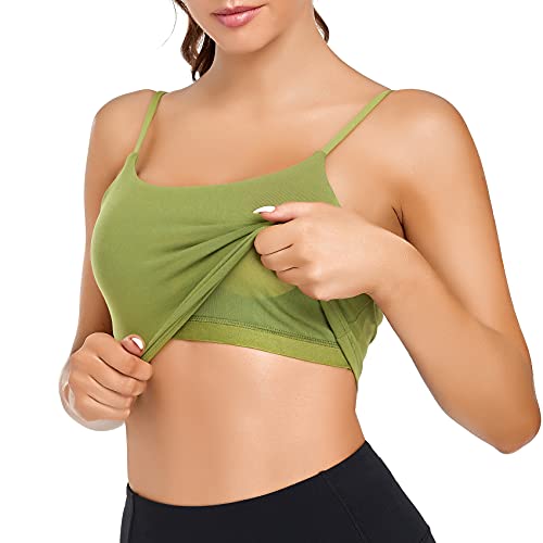 Image of Lemedy Women Padded Sports Bra Fitness Workout Running Shirts Yoga Tank Top
