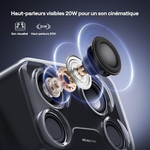 Aurzen Boom Mini Vidéoprojecteur avec Google TV&Netflix, Dolby Audio 20 W – vue 8