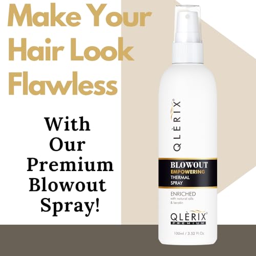 Image of Premium Blowout Hair Styling and Straightening Heat Protection Hair Spray with Keratin and Argon oil for Men and Women No Sulfate No Parabean (100ml) (1)