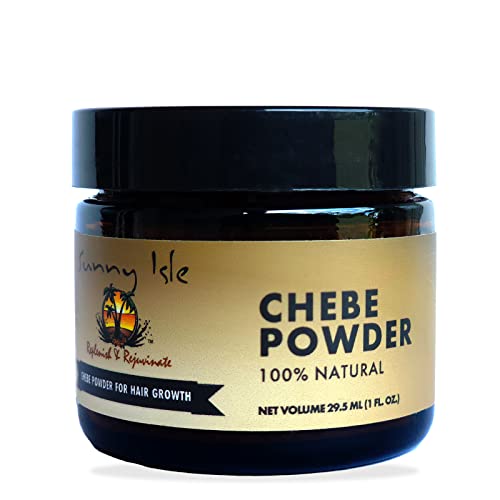 Sunny Isle Authentic African Chebe Powder 1Oz | 100% Natural & Dye Free | Deeply Moisturizes Hair For Enhanced Growth & Strength | Men & Women #TOP4