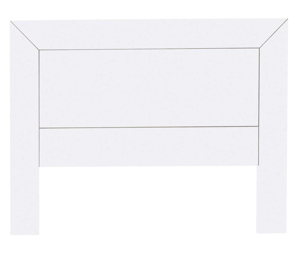 Moblit Cabecero para Somier de 135 cm Realizado en Madera de Pino Macizo y MDF Color Blanco Lacado Serie Kalpe Medidas (110x145x2) cm (altoxanchoxfondo) Robusto y Resistente