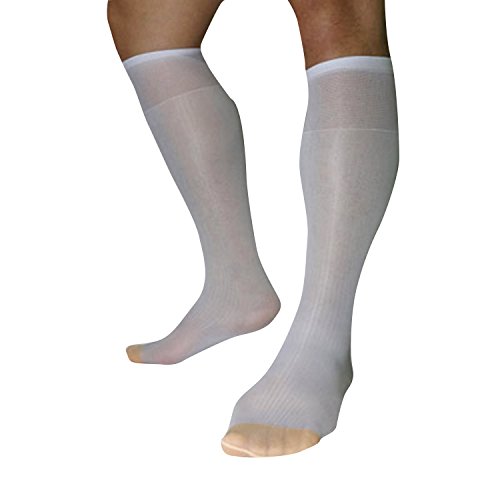 HIMEALAVO Men Nylon Silk socks Striped Male formal suit Socks Sheer Sexy Socks