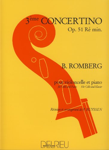 ROMBERG - Concertino nº 3 Op.51 en Re menor para Violoncello y Piano (Ruyssen)