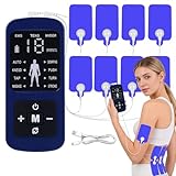 AVCXEC Tens Gerät Schmerztherapie mit 8 Patches, Hat 8 Massagemodi, Perioden Simulator für Männer, Wehen Simulator für Männer, Periodensimulator für Schmerzlinderung Muskelaufbau Muskelumschulung
