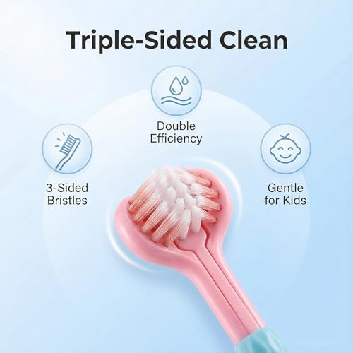 Image of Toddler Toothbrush 8 Pack, Ultra Soft Bristles Kids Toothbrush