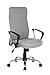 Produktbild SixBros. Bürostuhl, Schreibtischstuhl mit hoher Rückenlehne, Drehstuhl fürs Büro oder Home-Office, stufenlos höhenverstellbar & Metalldrehkreuz, Chefsessel mit Stoffbezug, grau H-935-6/2165
