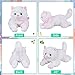 Plush Cat Stuffed Animal White Cat Realistic Toy Super Soft Kitten Cuddly Pet Kitty Fluffy Soothing Hugging Sleeping Birthday Christmas Children's Day Gift for Kid 14.96