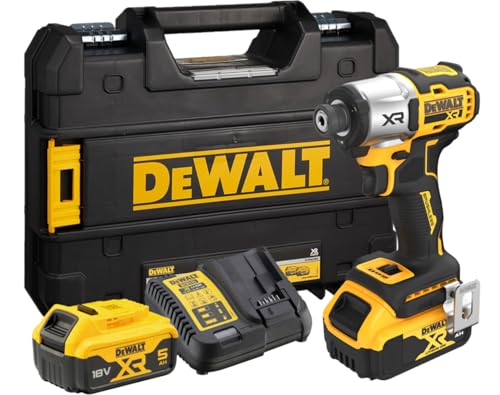 �f�E�H���g(DEWALT) 18V �u���V���X �C���p�N�g�h���C�o�[ 5.0Ah�o�b�e���[2�� �[�d�� TSTAK�L�b�g�{�b�N�X�t�� DCF845P2T