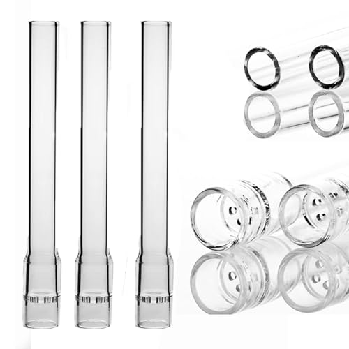 3 Pcs Glass Tube Stem (110mm Straight) Steam Chemistry Air Drying Tube (Straight-1)