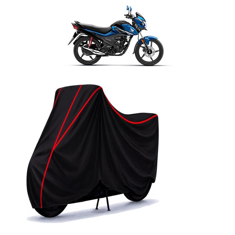 Image of Hero Glamour 125 Water Resistant Bike Cover for All Motorcycles & Rain | Heavy Duty Taffeta Fabric | UV Protection, Dustproof, Scratchproof | All Weather Two Wheeler Body Cover with Elastic Bottom