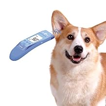 Non-Contact Pet Thermometer for Dogs, Classic, Fast Clinical, 3 Modes Body, Object Surface, Room, Body Modes Accurately Measure Pet Ear Temperature, Muteable C/F Switchable
