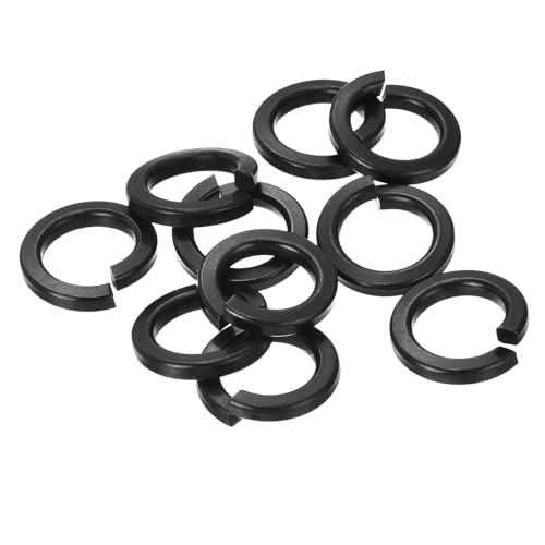 QUARKZMAN Rondelle de Blocage Fendue, M12 Rondelle de Blocage à Ressort en Acier Inoxydable 304 10Pcs, Noir
