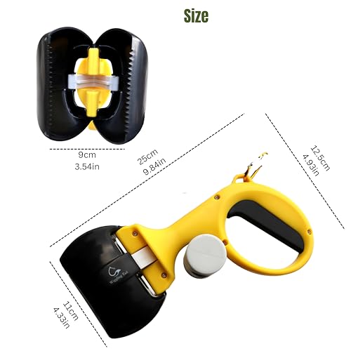 Wiggling Tail Pet Pooper Scooper for Dogs and Cats, Dog Pooper Scooper, Kid-Friendly Pooper Scooper, Portable Poop Scooper, Dog Pooper Scooper with Bag Attachment (5 Rolls Trash Bags) Wiggling Tail Pet Pooper Scooper for Dogs and Cats, Dog Pooper Scooper, Kid-Friendly Pooper Scooper, Portable Poop Scooper, Dog Pooper Scooper with Bag Attachment (5 Rolls Trash Bags)
