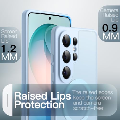 Image of JETech Magnetic Cover Case for Samsung Galaxy S26 Ultra, Compatible with MagSafe, Camera Lens Full Protection, Translucent Matte Back Shockproof Phone Cover (Omphalodes)