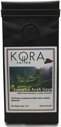 Pure Wild Sumatra ACEH GAYO Arabica Kopi LUWAK Civet Coffee Bean 50 g
