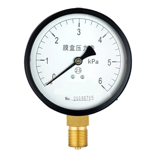 Manomètre à membrane YE-100 évitez les erreurs de mesure basse pression 0-40kpa M20*1.5