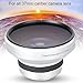 Acouto Fish Eye Lens for Camera 37mm 0.25X Super Fisheye Additional Lens for 37mm Caliber Camera Lenses Silver Aluminum Alloy