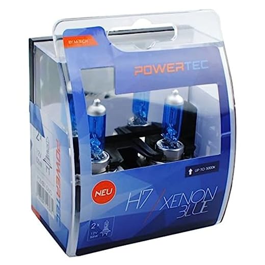 M-Tech PTZXBHB7 Duo HB7 Xenon halogenlampa 55 W, blå, kvantitet 2