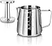 New Star Foodservice 28829 Commercial Grade Stainless Steel 18/8 12 oz Frothing Pitcher and Die Cast Aluminum Tamper Combo Set, Silver