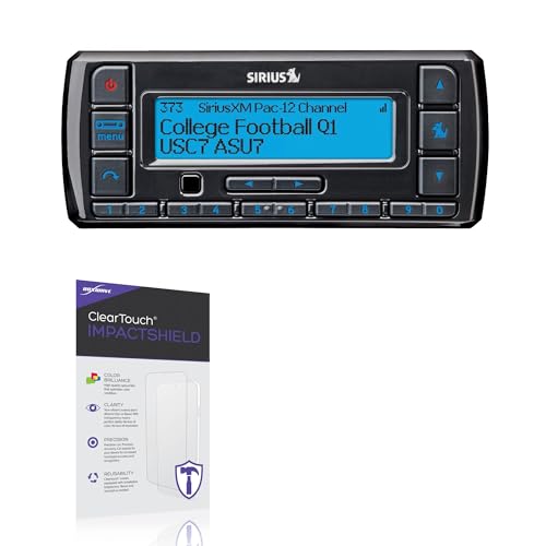 BoxWave Screen Protector Compatible with SiriusXM Stratus 7 Satellite Radio - ClearTouch ImpactShield (2-Pack), Impenetrable Screen Protector Flexible Film