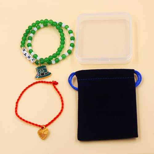 Bijoux bricolage Saint-Patrick et bracelet perles blanches et vertes