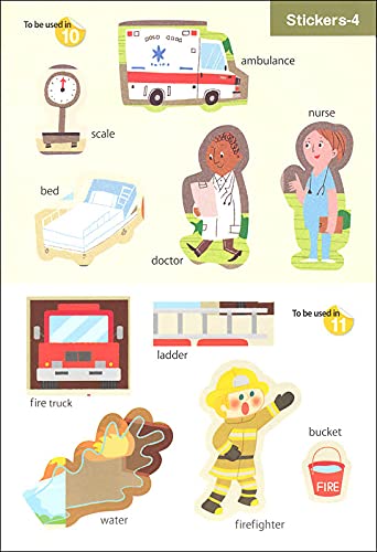 Kumon Vocabulary Sticker Books Around Town