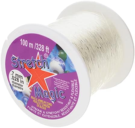 Pepperell SMF10001 Stretch Magic Bead and Jewelry Cord .7 mmX100m-Clear
