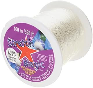 Pepperell SMF10001 Stretch Magic Bead and Jewelry Cord .7 mmX100m-Clear