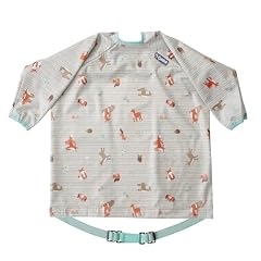 BIBaDO - Long Sleeve Baby Bibs - Babies & Toddlers 6-36 Months - Coverall Baby Led Weaning Bib - Easy Wipe, Soft & Waterproof