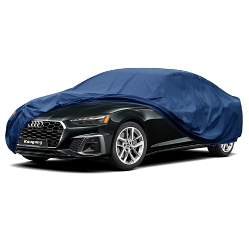 Kaugung Custom Fit Car Cover for Audi A5 / S5 / RS5 (Coupe, Sportback, Convertible), Heavy Duty Waterproof All Weather Outdoor Protection, Breathable Full Exterior Cover with Vent