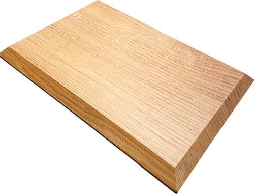 Wooden World - Tagliere e tagliere in legno di quercia - 40 x 27 cm