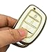 vurbemes TPU Key Fob Cover Case fit for 2019 2018 2017 2016 2015 2014 2013 Hyundai Sonata Tucson Elantra Keyless Entry Key Fob (White)