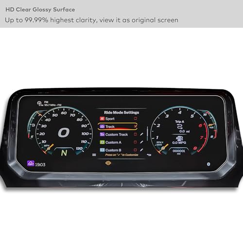 INNOSURE Tempered Glass Screen Protector Compatible with Harley-Davidson FLTRXSTSE Road Glide, CVO Road Glide ST/RR 2024 2025 2026 Instrument 12.3 Inch Touchscreen Anti Scratch/Fingerprint (HD Clear) by INNOSURE - Used condition - Image 4