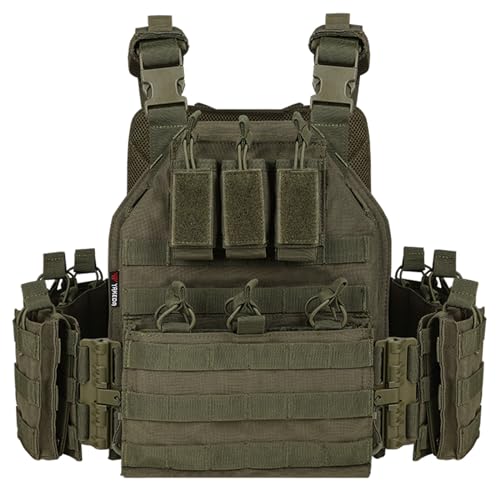 Camo Tactical Outdoor Carrier Vest (Army Green)