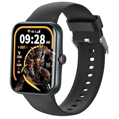 Transformers Fitness Tracker Smartwatch, Smartwatch for Kids Men Women, 1.83-inch HD IP68, Supports Voice Calls, Sleep Calories Sports Mode, Pedometer Bluetooth-Music Message Notifications (Black)